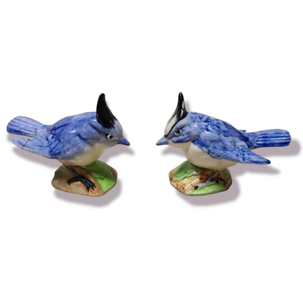 Matching Pair Of Stangl #3592 Titmouse Bird Figurines
